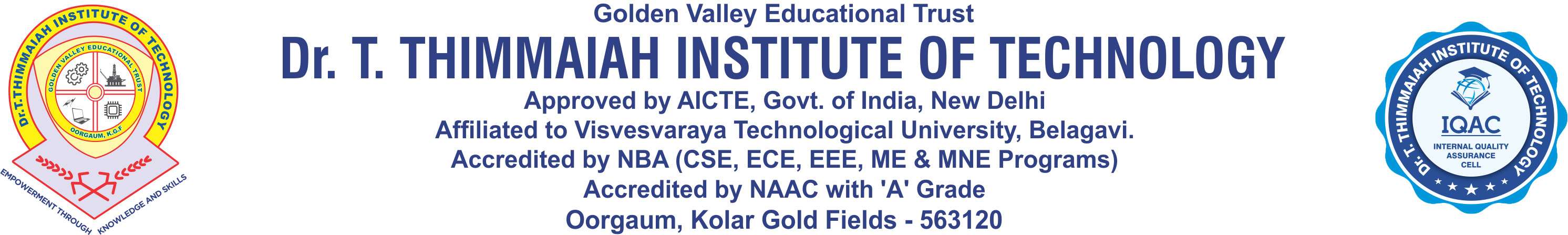 Dr. T.Thimmaiah Institute of Technology